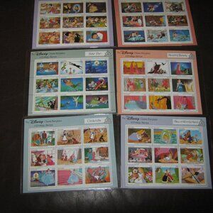 NEW Grenada Disney Classic Fairytale Stamp Set MNH with COAs 6 nine block sets